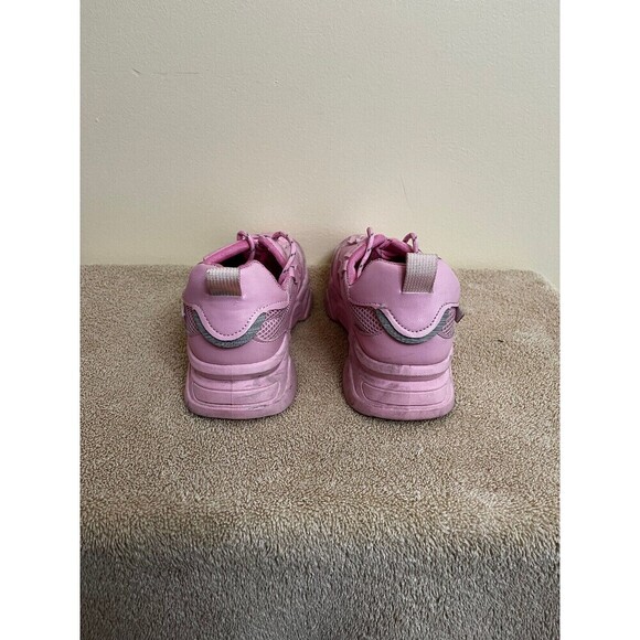 Digital Detail Women's Lace-up Shoes White/Pink Chunky Size 8.5 - Picture 4 of 5